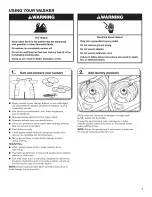 Preview for 7 page of Maytag MVWC200BW1 Use And Care Manual