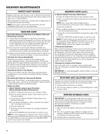 Preview for 10 page of Maytag MVWC200BW1 Use And Care Manual