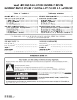 Preview for 1 page of Maytag MVWP475EW Installation Instructions Manual