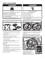 Preview for 7 page of Maytag MVWX500BW Use And Care Manual