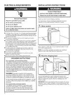 Предварительный просмотр 4 страницы Maytag MVWX500BW0 Installation Instructions Manual