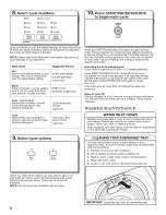 Preview for 8 page of Maytag MVWX500XL2 Use And Care Manual