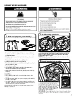 Preview for 7 page of Maytag MVWX655DW Use And Care Manual