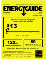 Maytag MVWX700AG Energy Manual preview