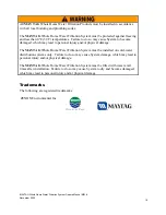 Preview for 10 page of Maytag MWF4100AWS Operation And Maintenance Manual