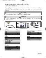 Preview for 1 page of Maytag NED7200TW Technical Information