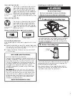 Предварительный просмотр 7 страницы Maytag NED7300WW Installation Instructions Manual