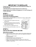 Preview for 6 page of Maytag Neptune MAH2400WH Installation Instructions Manual