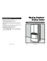 Предварительный просмотр 1 страницы Maytag NEPTUNE WASHER Installation Instructions Manual