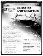 Preview for 11 page of Maytag PAV4960AWW User Manual