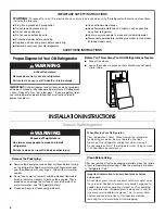 Preview for 2 page of Maytag PBF1951KEW - 30" Bottom Freezer Refrigerator User Instructions