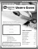 Preview for 1 page of Maytag PER5510 User Manual