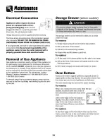 Preview for 25 page of Maytag Perfoma MGR4451ADQ Use & Care Manual