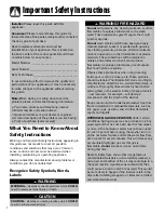 Preview for 2 page of Maytag Performa PAVT-5 Use And Care Manual