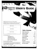 Preview for 1 page of Maytag Performa PER5510BAQ User Manual