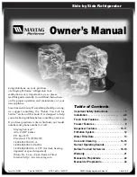 Maytag Performa Series Owner'S Manual preview