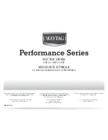 Предварительный просмотр 1 страницы Maytag Performance MEDE900 Use And Care Manual