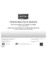 Maytag Performance Series 461970255072 Use And Care Manual preview