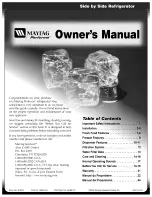 Preview for 1 page of Maytag PSD243LGRQ Owner's  manual Owner'S Manual