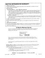 Preview for 19 page of Maytag RCW2000DAE Instruction, Use And Maintenance Manual