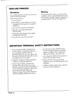 Preview for 16 page of Maytag RSW22E0CAE/DM35A User Manual