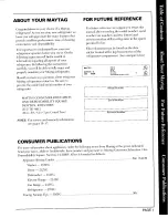 Preview for 2 page of Maytag RTD1700AAL Owner'S Manual