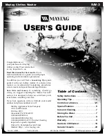 Maytag SAV-3 User Manual preview