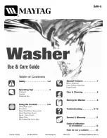 Preview for 1 page of Maytag SAV4655EWQ Use & Care Manual