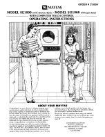 Maytag SE1000 Operating Instructions Manual preview