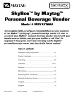 Maytag SkyBox MBV1976AA Manual preview