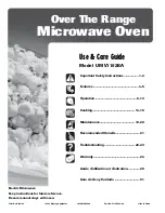 Maytag UMV1152BA Use & Care Manual preview