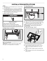 Предварительный просмотр 6 страницы Maytag UXT2030ADB Installation Instructions And Use & Care Manual