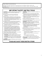 Preview for 3 page of Maytag UXT3030ADB Installation Instructions And Use & Care Manual