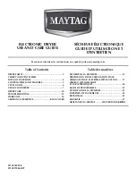 Предварительный просмотр 1 страницы Maytag W10096989B Use And Care Manual