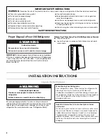 Preview for 2 page of Maytag W10213157A User Instructions