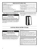 Preview for 2 page of Maytag W10214488A User Instructions