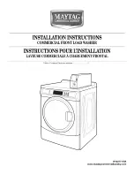 Preview for 1 page of Maytag W10277179A Installation Instructions Manual