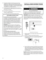 Preview for 6 page of Maytag W10277179A Installation Instructions Manual