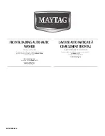 Maytag W10295008A Use And Care Manual preview