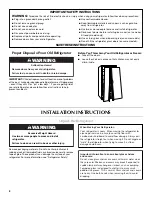 Preview for 2 page of Maytag W10321476A User Instructions