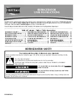 Maytag W10336164A User Instructions preview