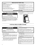 Preview for 2 page of Maytag W10336164A User Instructions