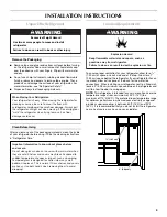 Preview for 3 page of Maytag W10405120 User Instructions