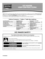 Preview for 1 page of Maytag W10520283B User Instructions