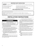 Preview for 2 page of Maytag W10520283B User Instructions