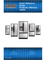 Maytag W10558105A Quick Reference Manual preview