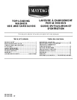 Preview for 1 page of Maytag W10560151B Use And Care Manual