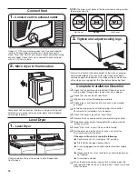 Предварительный просмотр 16 страницы Maytag WED4800BQ Installation Manual