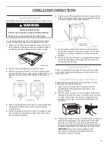 Preview for 5 page of Maytag WHP0400VW Installation Instructions Manual