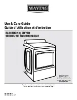 Preview for 1 page of Maytag YMEDB765FW0 Use & Care Manual